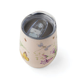 Butterfly Meadow Pink Stainless Steel Wine Tumbler