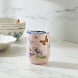 Butterfly Meadow Pink Stainless Steel Wine Tumbler