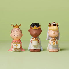 Peanuts Christmas Pageant 3 Kings Figurines