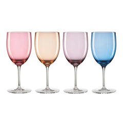 True Colors Wine Glasses, Set of 4