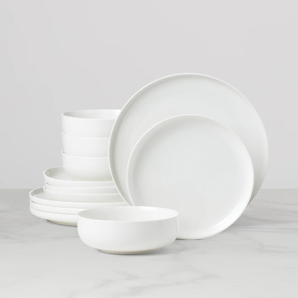 24 Seven White 12-Piece Dinnerware Set