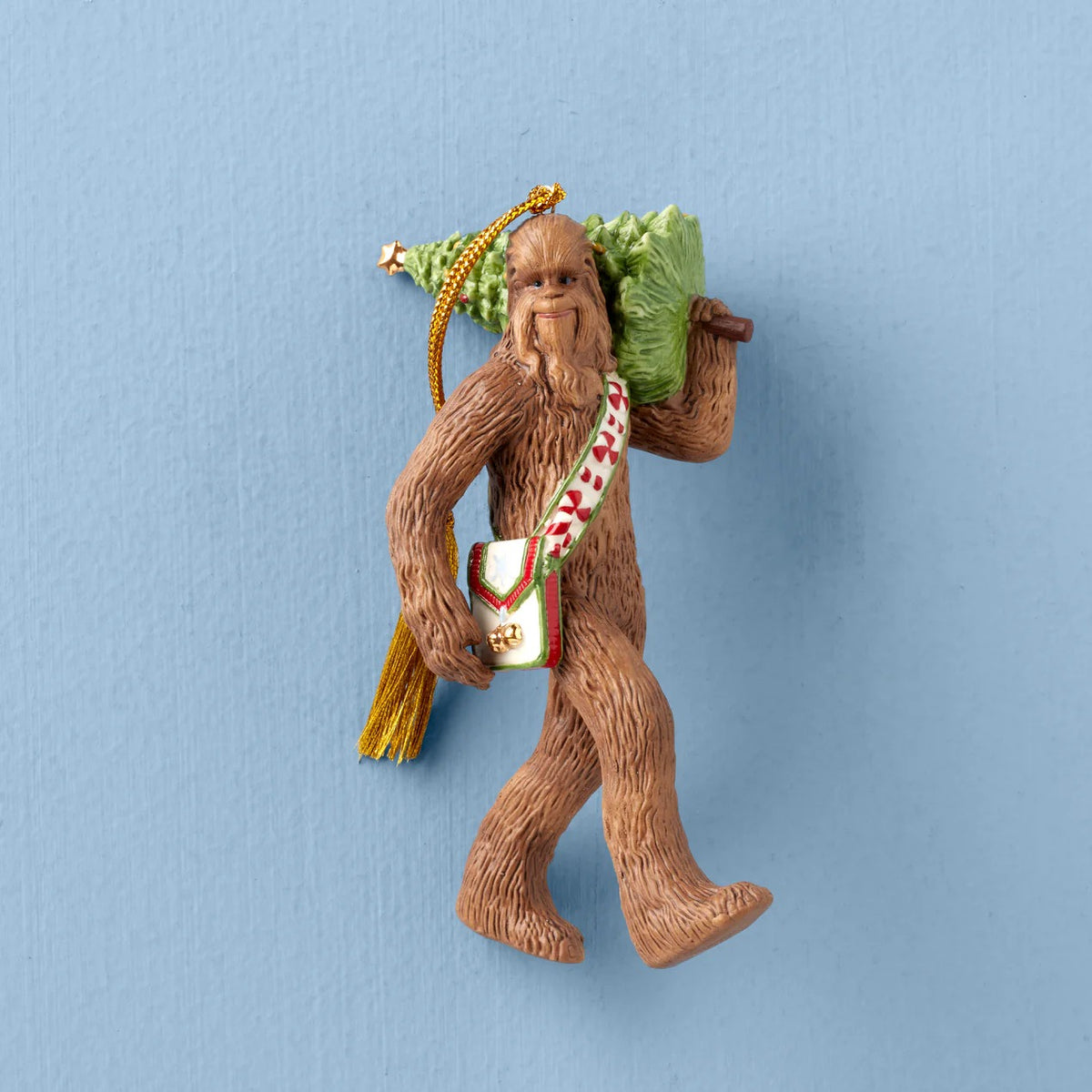 Chewbacca With Christmas Tree Ornament