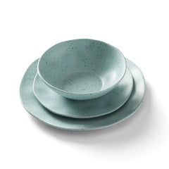 Terrazzo Melamine Mint 12-Piece Dinnerware Set