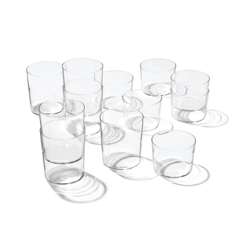 Stackables Clear Short & Tall Glasses 12-Piece Set