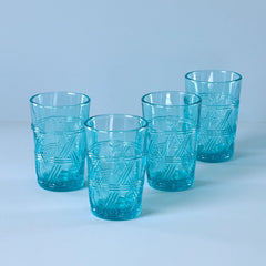 Butterfly Meadow Blue Tall Glasses, Set Of 4
