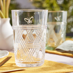 Butterfly Meadow Clear Tall Glasses, Set Of 4