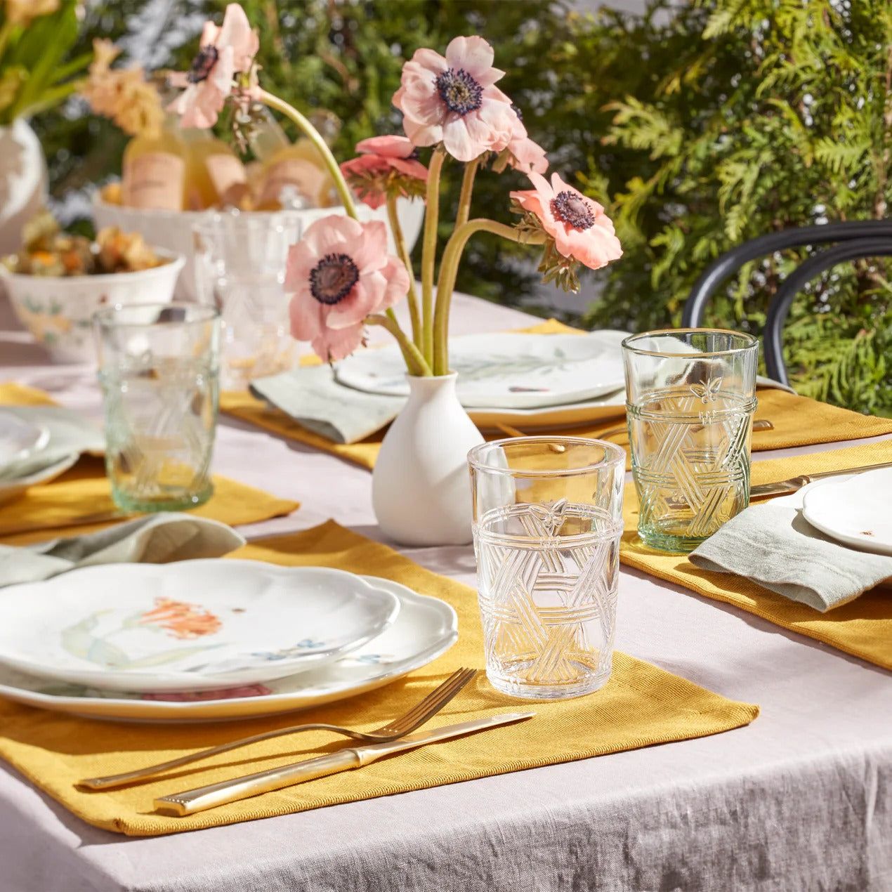 Butterfly Meadow Clear Tall Glasses, Set Of 4
