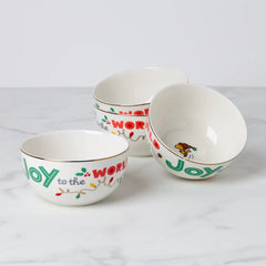 Snoopy Christmas All-Purpose Bowls, Set Of 4
