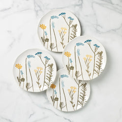 Wildflowers Accent Plates, Set Of 4