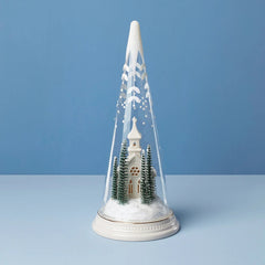 Glass Lit Church Scene