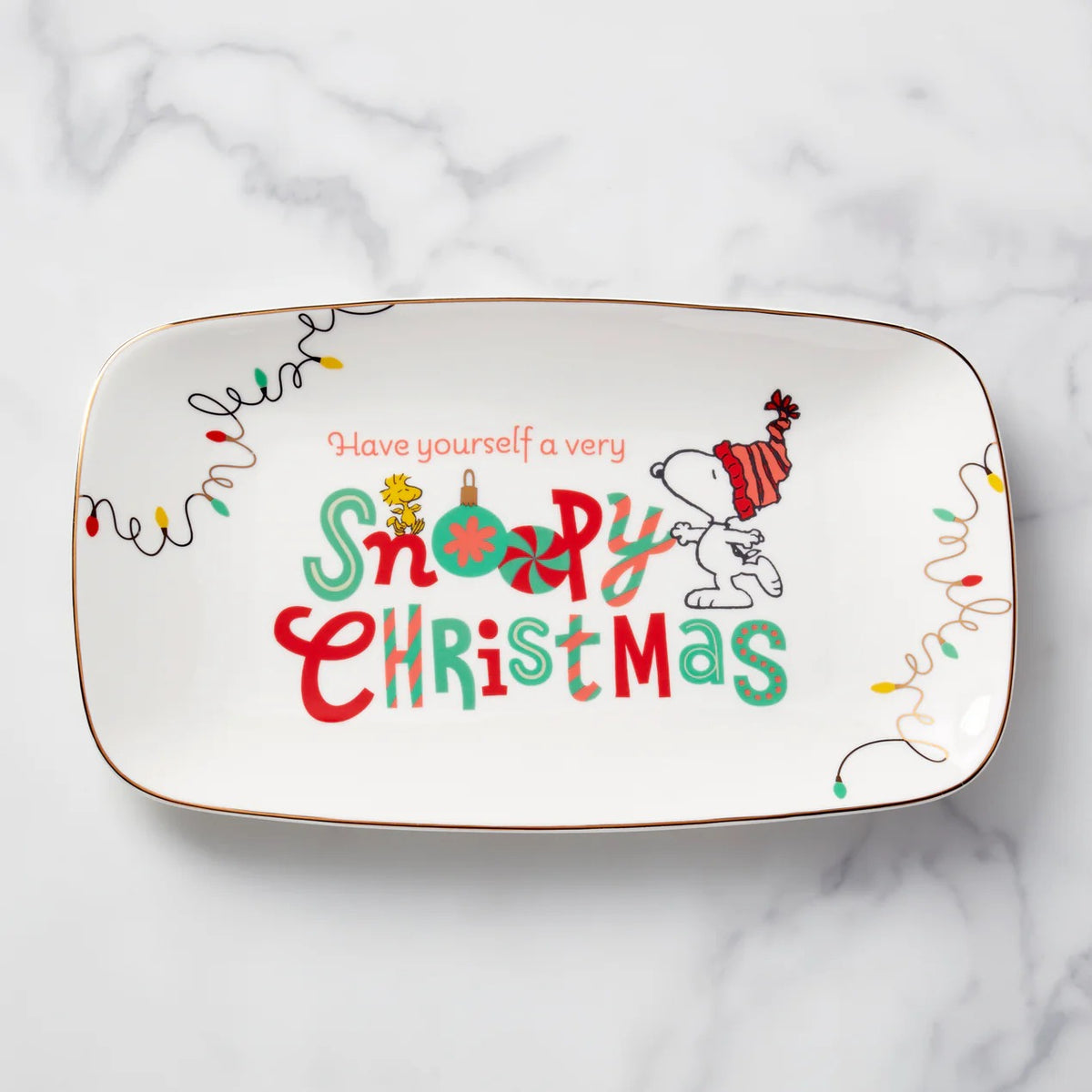Snoopy Christmas Hors d'Oeuvres Tray