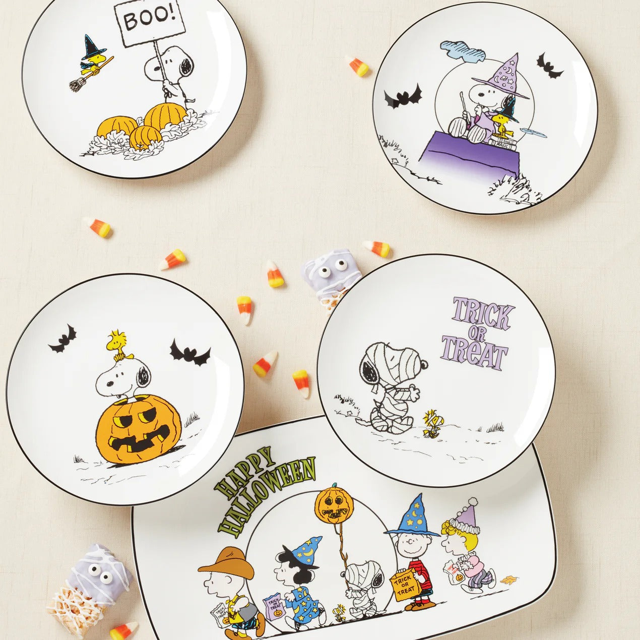 The Great Pumpkin Accent Plates, Set Of 4, Assorted