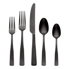 Reid Black Vintage 20-Piece Flatware Set