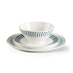 Artisanal Stripe 12 Piece Dinnerware Set