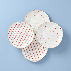 Garnet Bay Dessert Plates, Set Of 4