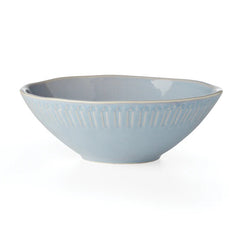 Artisanal Stripe Blue Serving Bowl