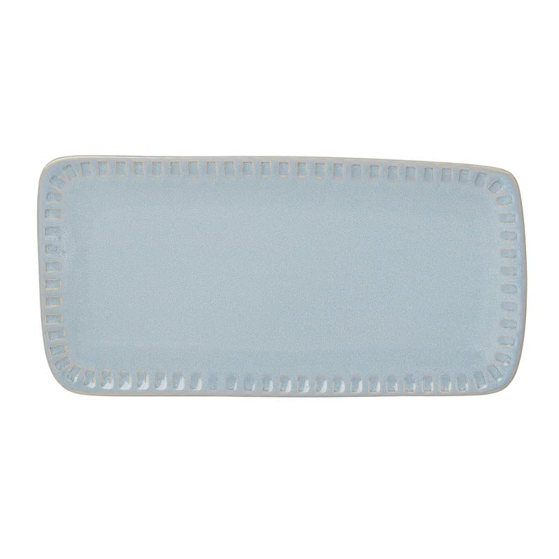 Artisanal Stripe Blue Hors d'Oeuvres Tray