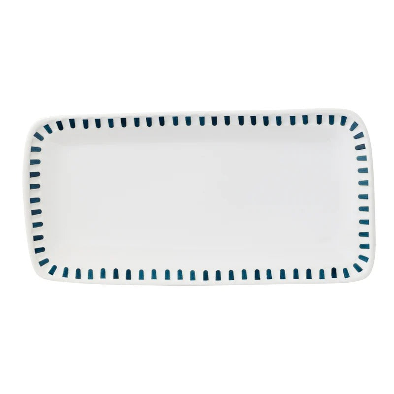 Artisanal Stripe Hors d'Oeuvres Tray