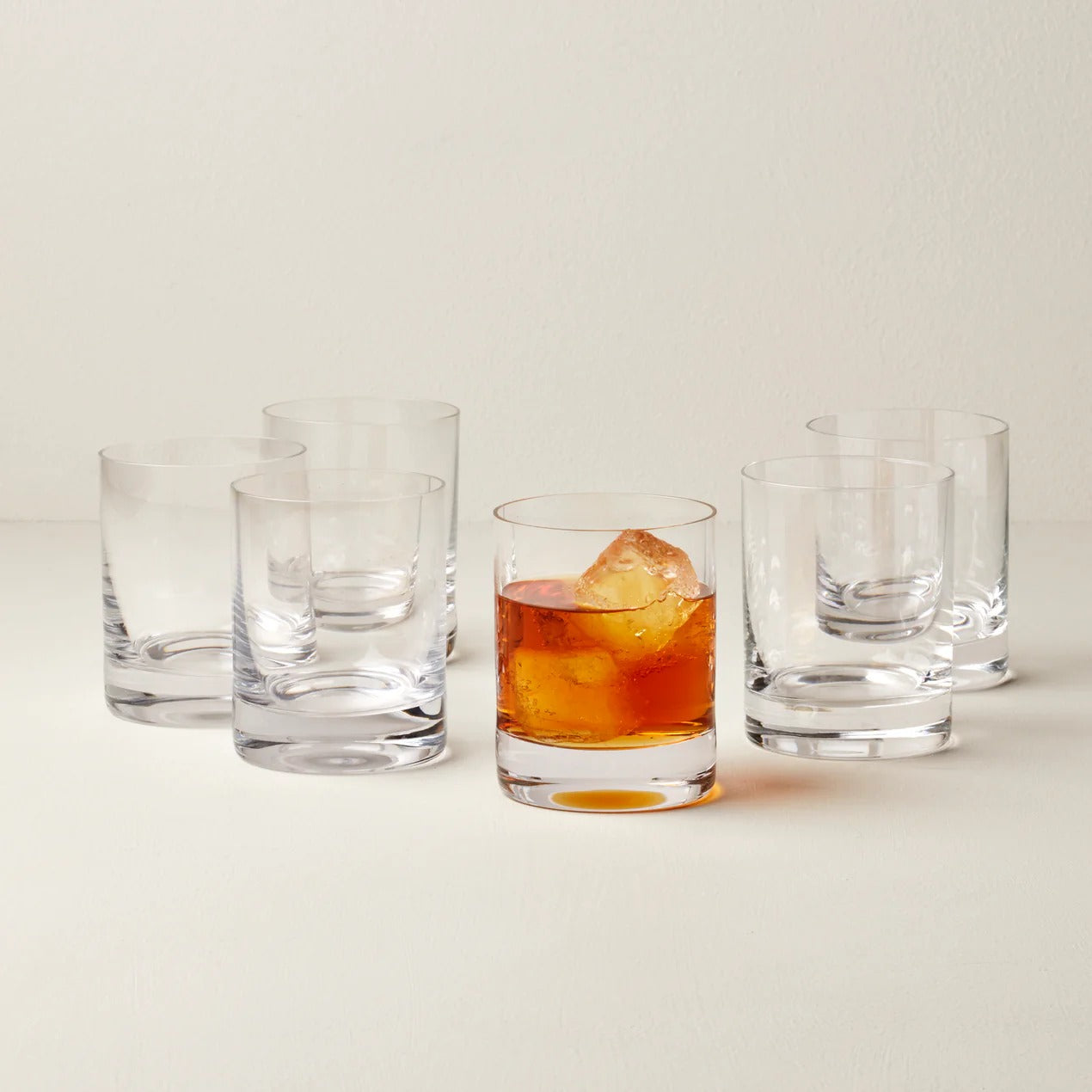 Tuscany Classics Cylinder Double Old Fashioned Glasses, Set