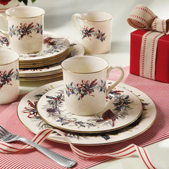 Winter Greeting Dw Dinner Plates, Set4