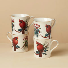 Winter Greetings Dw Mugs, Set Of 4