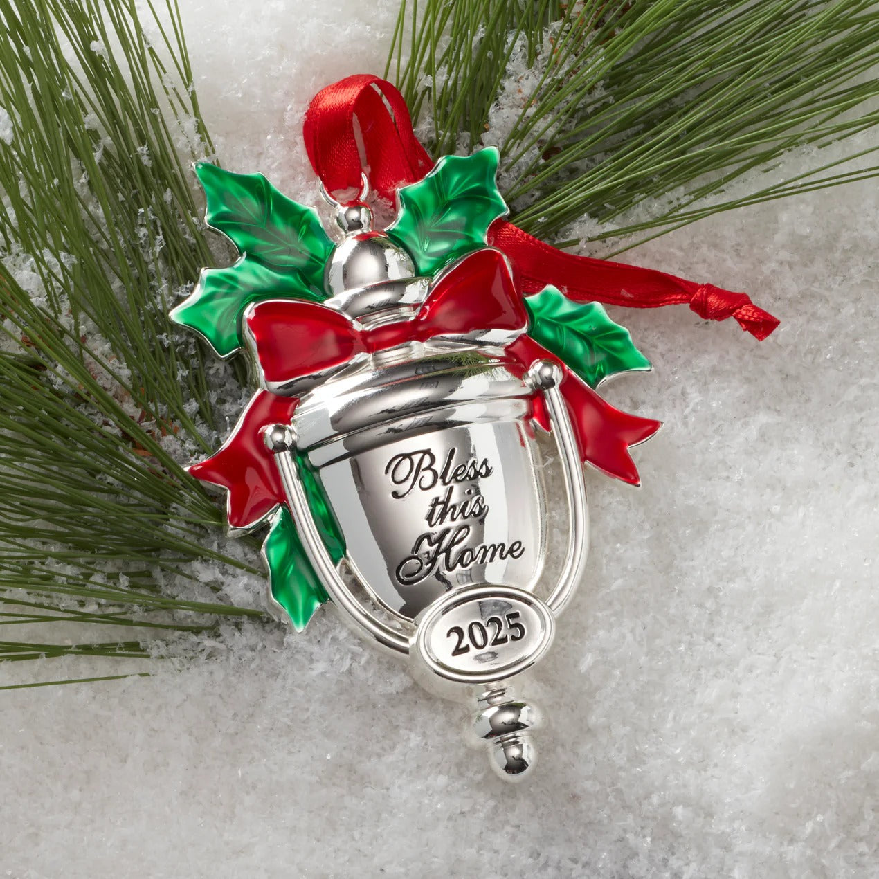 2025 Bless This Home Silverplate Ornament
