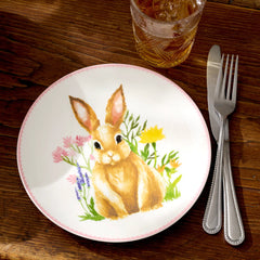 Bunny Accent Plates, Set Of 4