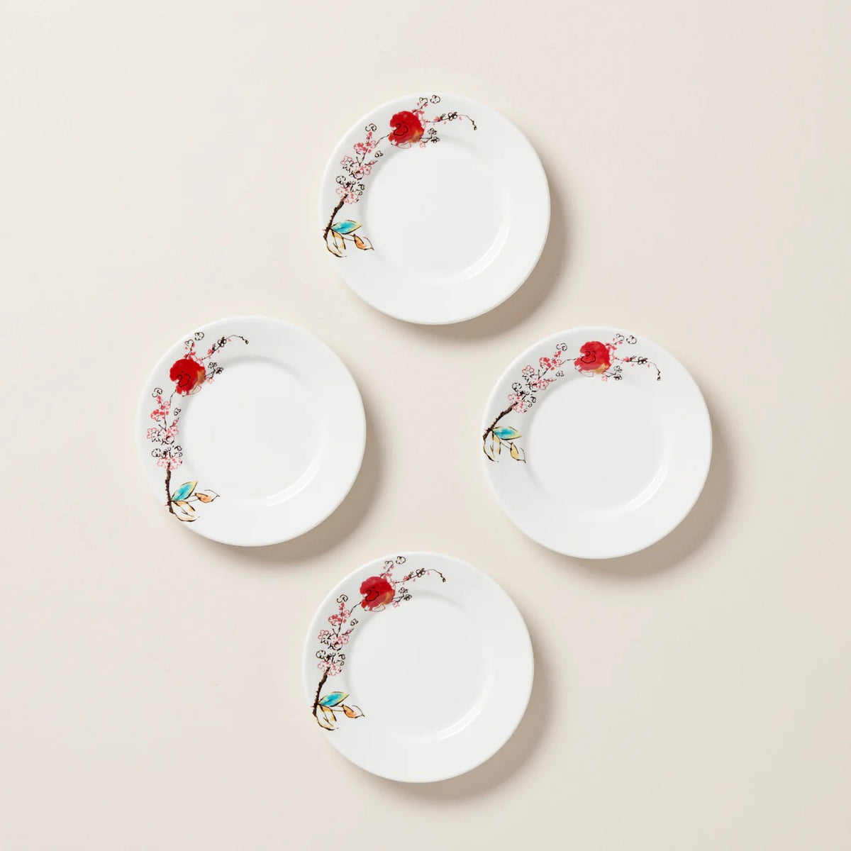 Chirp Saucers/Party Plates, Set Of 4