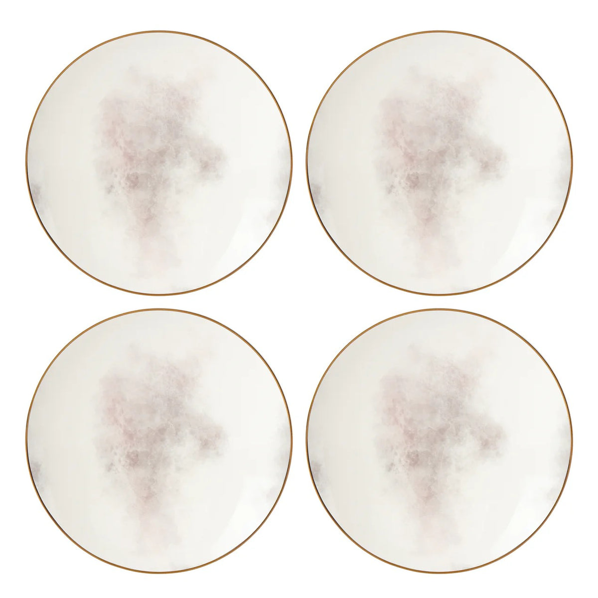 Trianna Coupe Salad Plates, Set Of 4