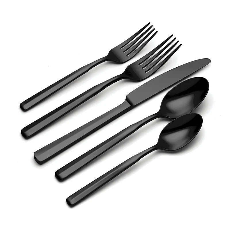 Ryder Black 20-Piece Flatware Set