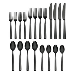 Ryder Black 20-Piece Flatware Set