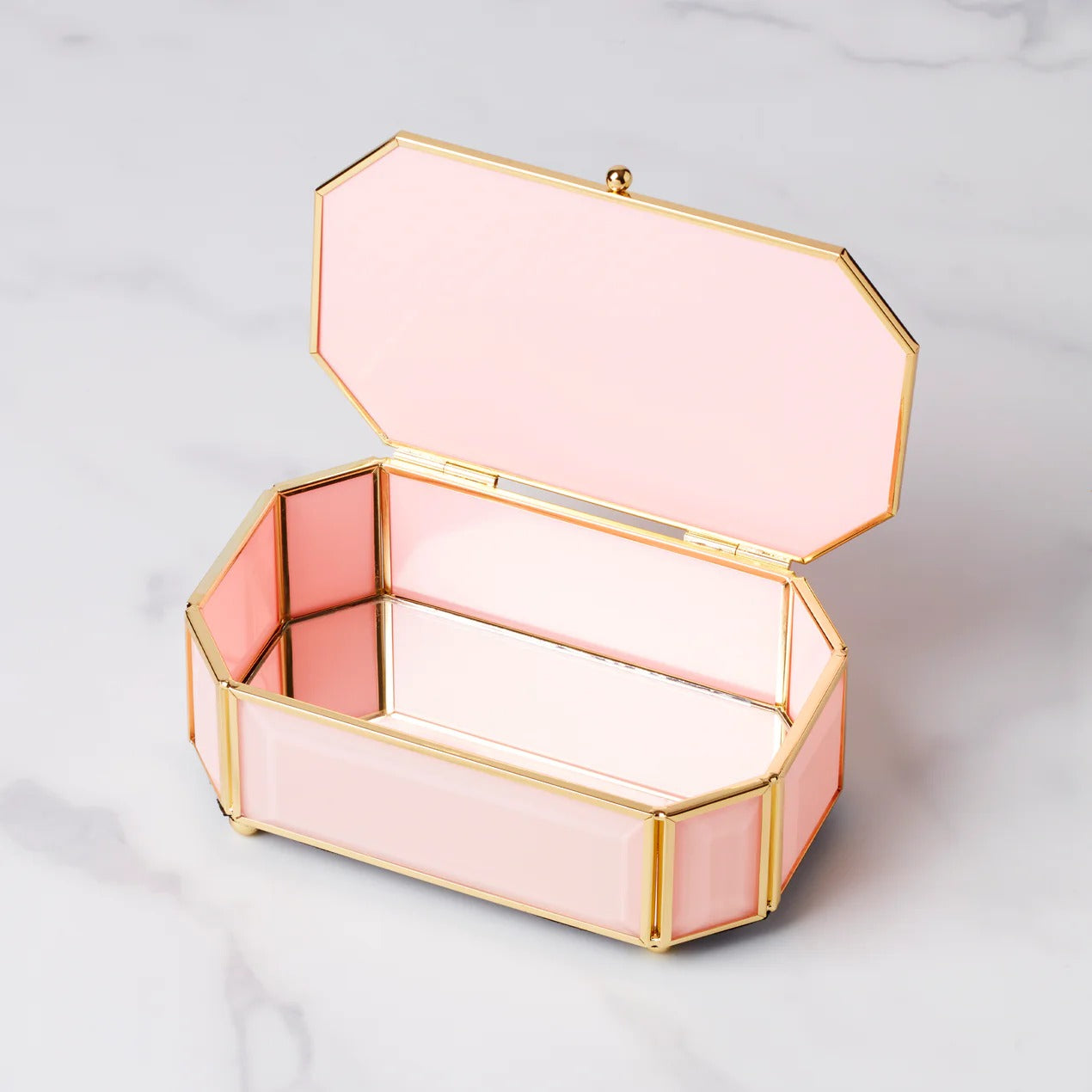 "I Treasure You" Pink Jewelry Box