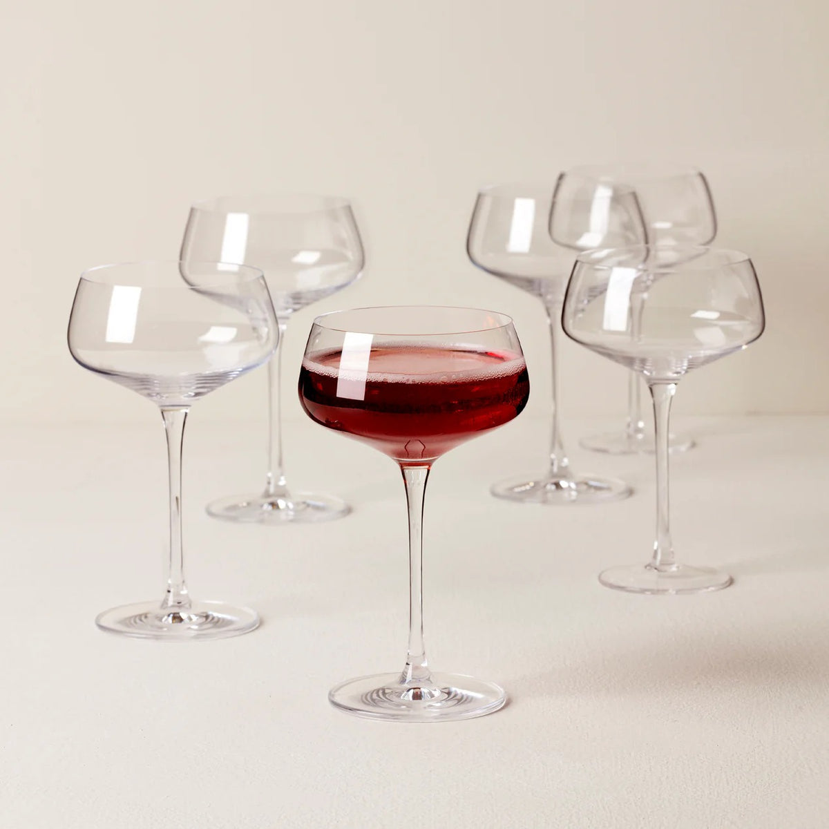 Tuscany Classics Angled Coupes, Set Of 6