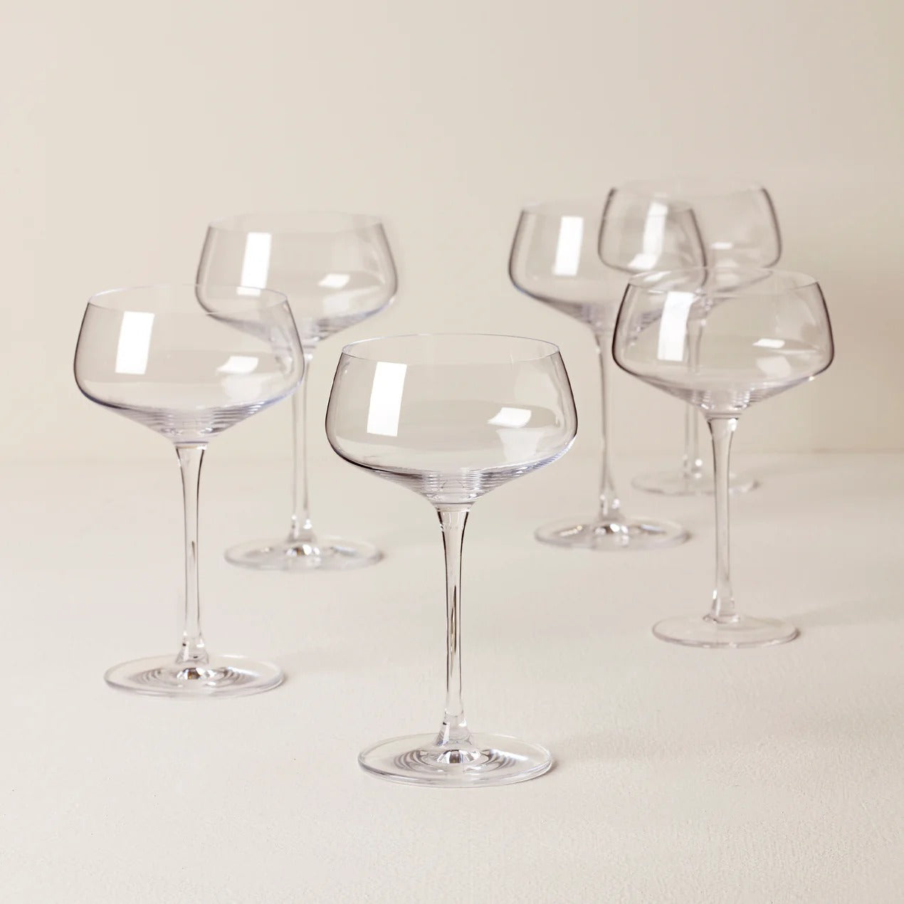Tuscany Classics Angled Coupes, Set Of 6