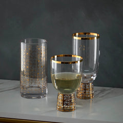 Tuscany Classics Gold Dust Highballs, Set Of 4