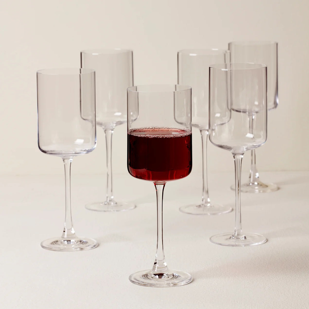 Tuscany Classics Straight Set Of 6 Wine Glasses - Red