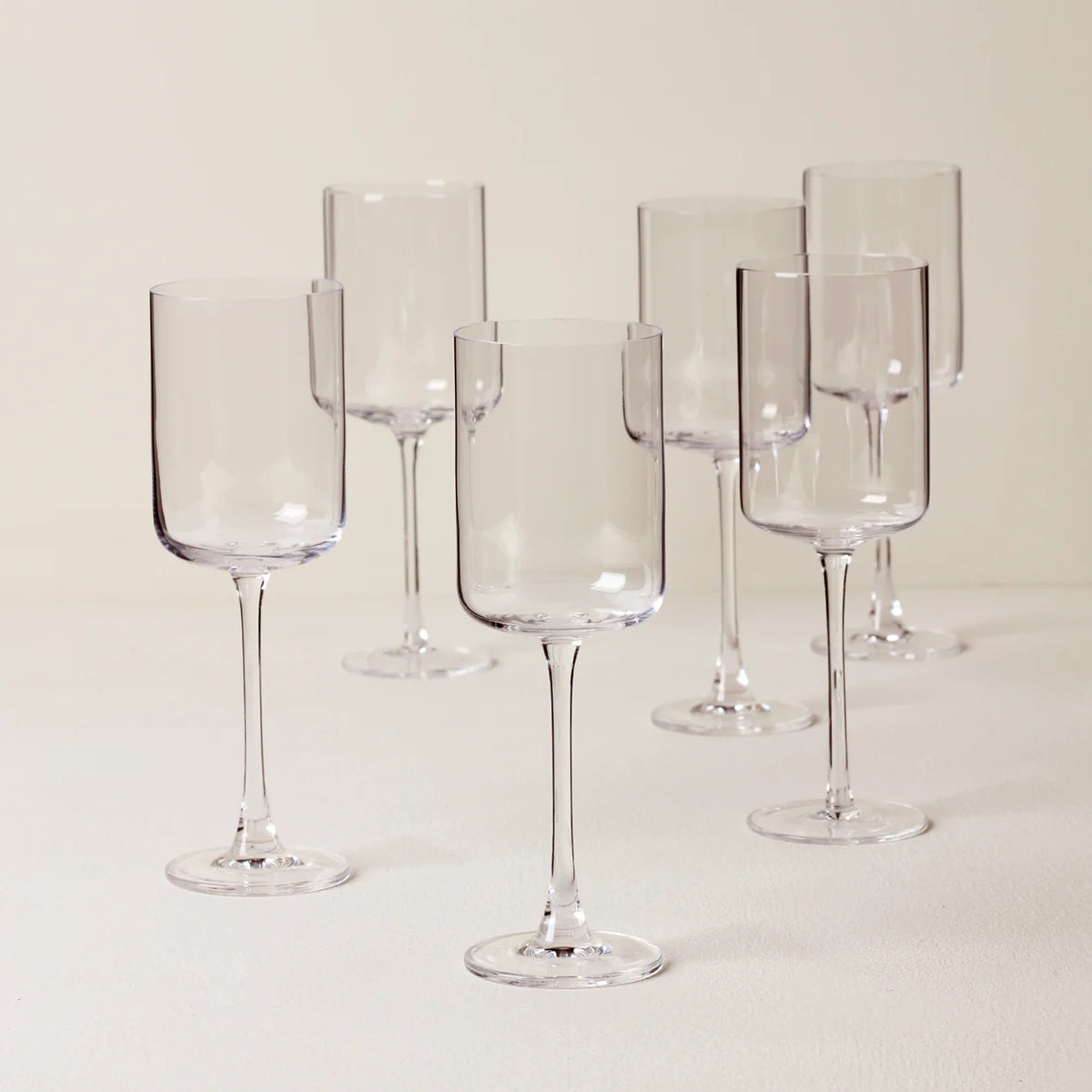 Tuscany Classics Straight Set Of 6 Wine Glasses - White