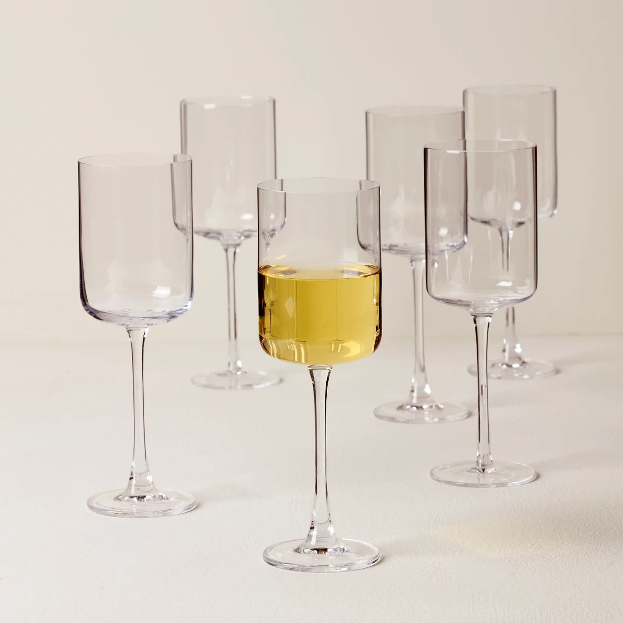 Tuscany Classics Straight Set Of 6 Wine Glasses - White