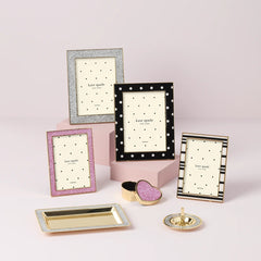 Sitting Pretty Silver Glitter Catch All Tray