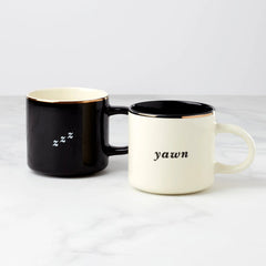 Yawn & Zzz, Mugs, Set Of 2