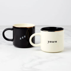 Yawn & Zzz, Mugs, Set Of 2