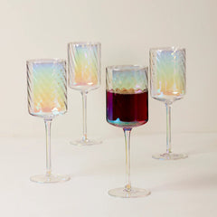 Tuscany Classics Iridescent Set Of 4 Glasses - Red Wine