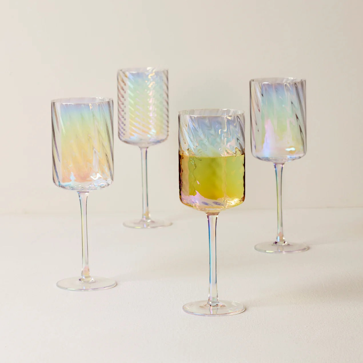 Tuscany Classics Iridescent Set Of 4 Glasses - White Wine