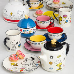 Chef Snoopy Mugs, Set Of 4