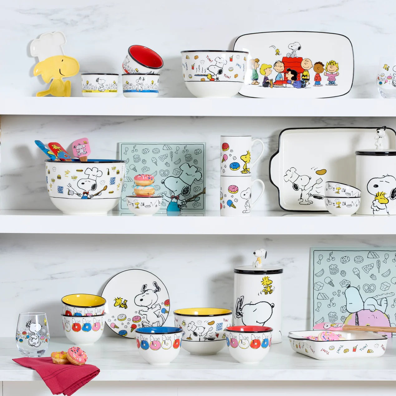 Chef Snoopy Mini Bowls, Set Of 3