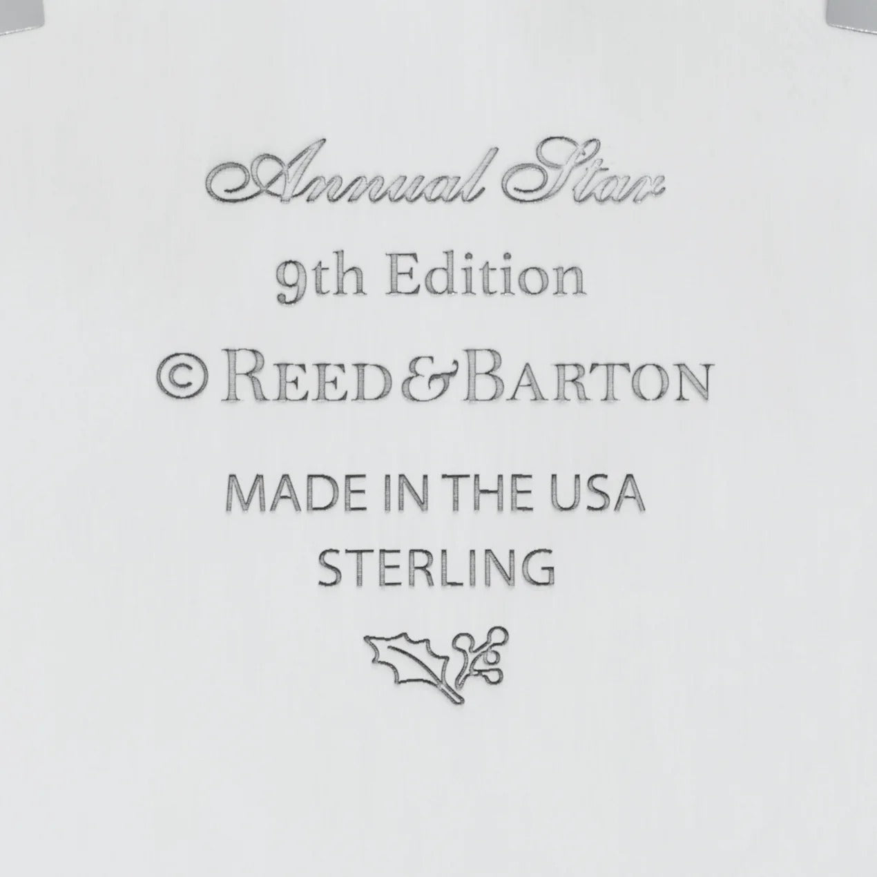 2025 Annual Star Sterling Silver Ornament, 9th Edition