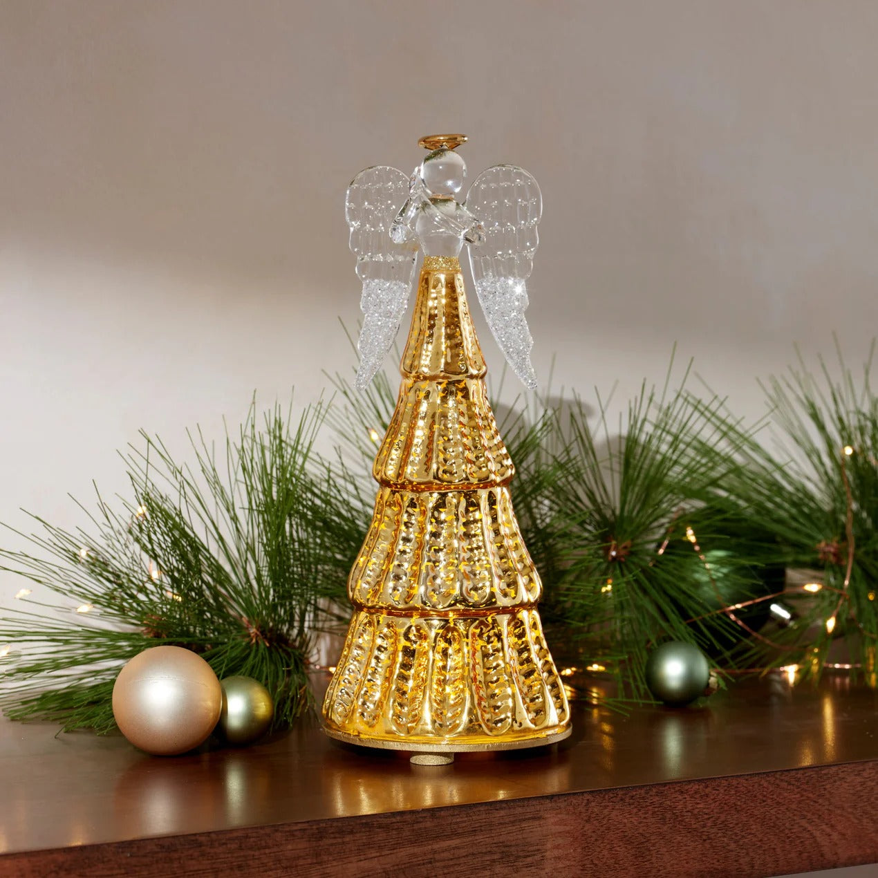 Radiant Light Lit Angel Hymns Figurine
