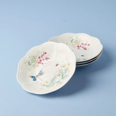 Butterfly Meadow Herbs Pasta Bowls, Set Of 4