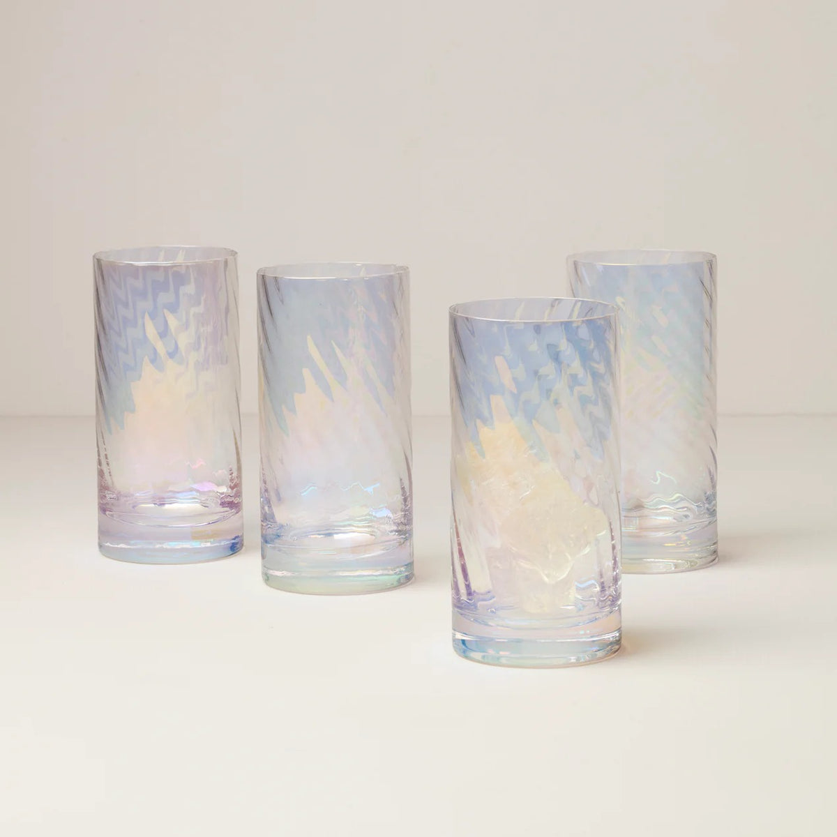 Tuscany Classics Iridescent Hiballs, Set Of 4