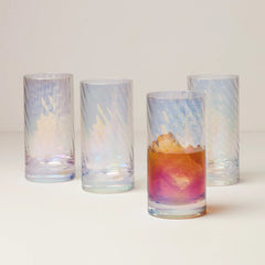 Tuscany Classics Iridescent Hiballs, Set Of 4